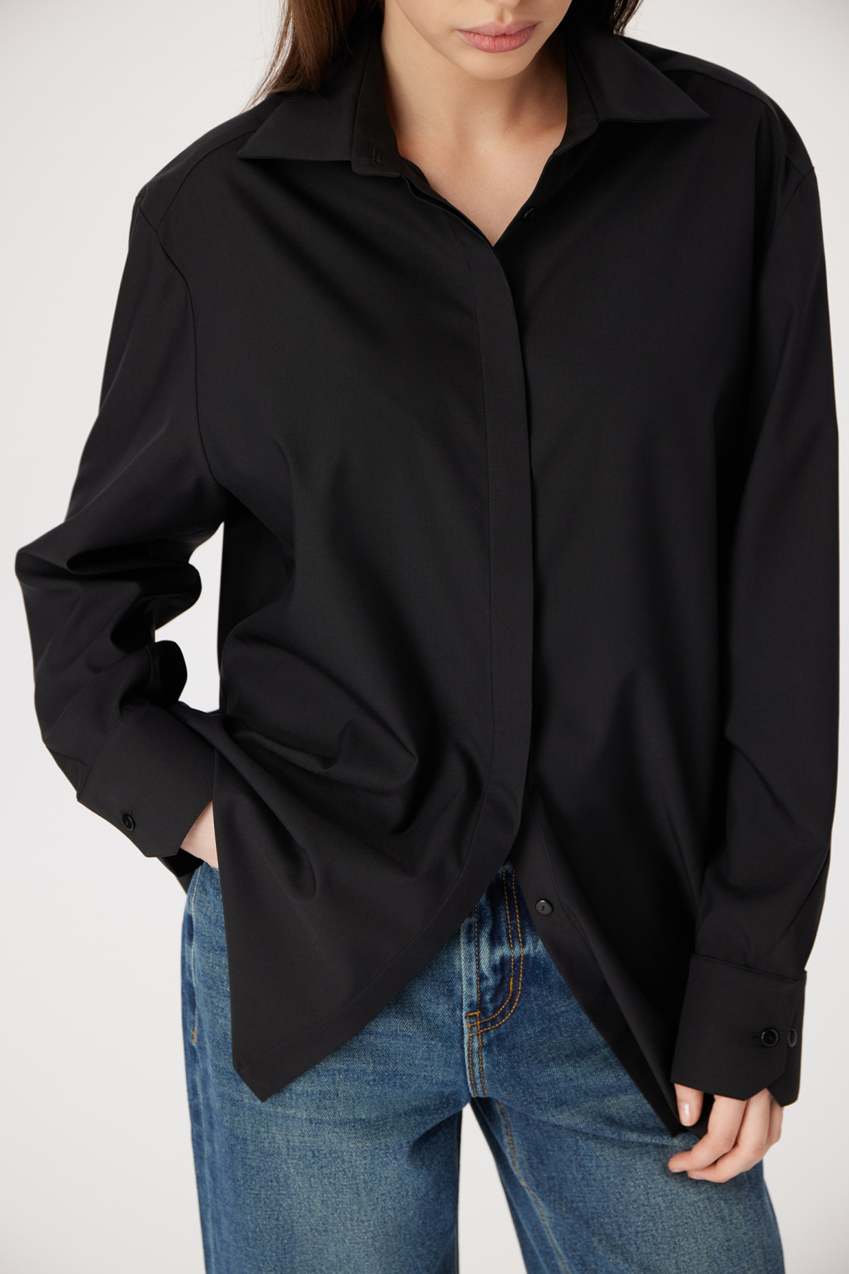 Рубашка Anis , Черный, арт. FR24SS1SH400W310BL купить в интернет-магазине